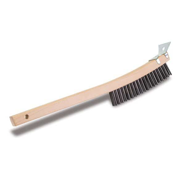 Wire Brush, w/ Scraper, 14-1/4 in L Overall, 12 PK