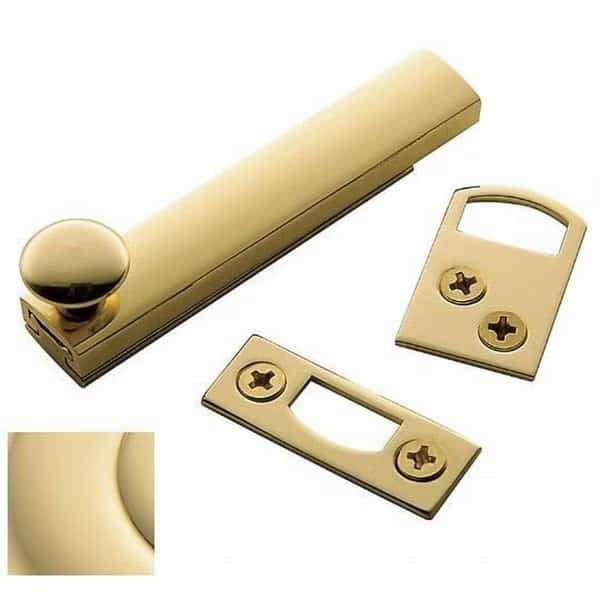 Estate Unlacquered Brass Surface Bolts