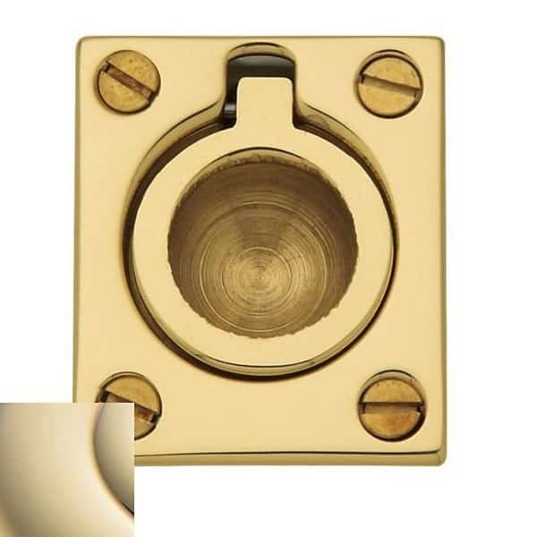Estate Lifetime Brass Flush Ring Pull
