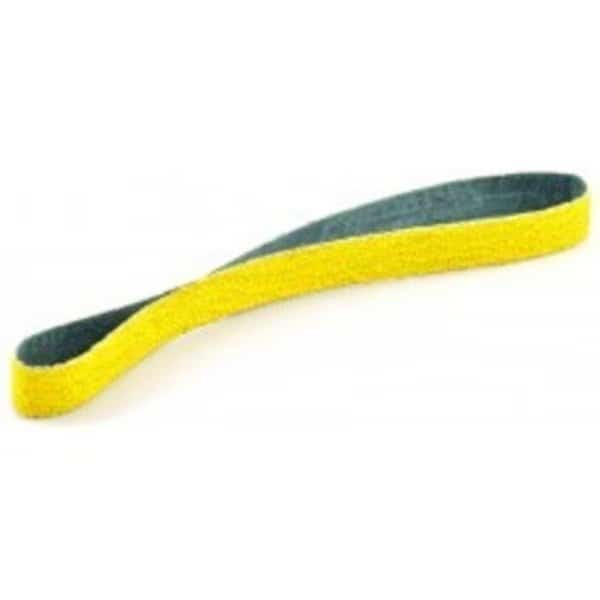 Sanding Belt, 3/8" W, 13" L, Coated, Ceramic, 36 Grit, Not Applicable, Predator, Yellow