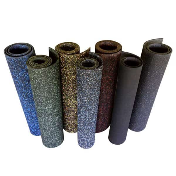 "Elephant Bark" Rubber Flooring - 3/16 in. x 4 ft. x 7.5 ft. - Red Dot