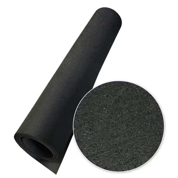 "Recycled Flooring" 3/8 in. x 4 ft. x 5 ft. - Black Rubber Mats