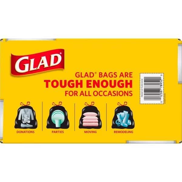 30 gal Trash Bags, 30 in x 33 in, Extra Heavy-Duty, 1.05 mil, Black