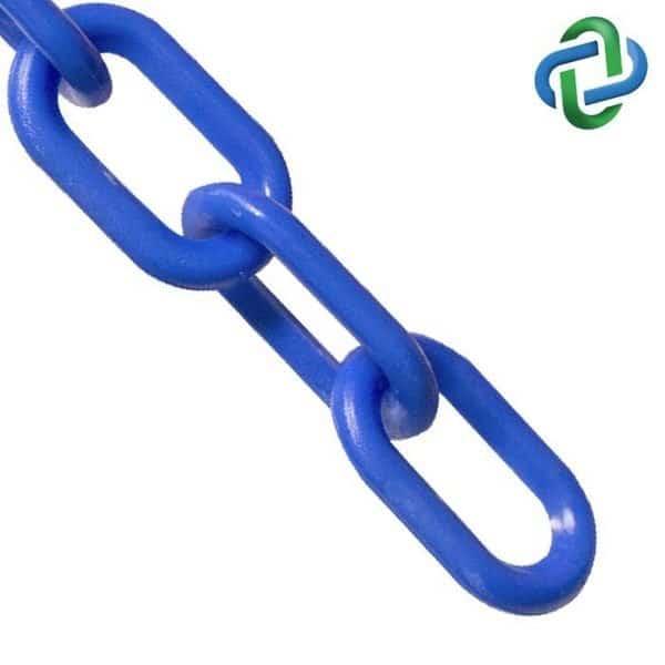Blue Plastic Chain 2#8, 51 mmx25 ft