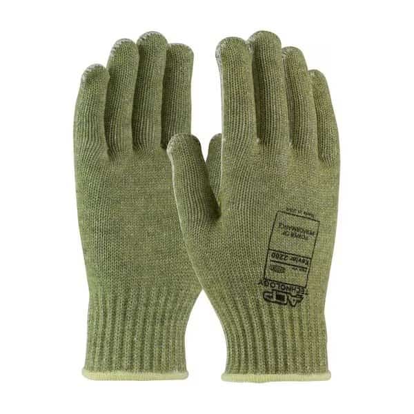 Gloves, ACP/Kevlar(R), 350 Degrees F Max Temp., Green, XS, 12 PK