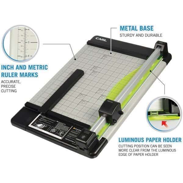 Paper Trimmer, Rotary, Gray15"