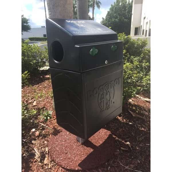 Pole Mounted DOGVALET Pet Waste Receptac