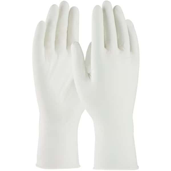Disposable Gloves, Nitrile, White, L, 1000 PK