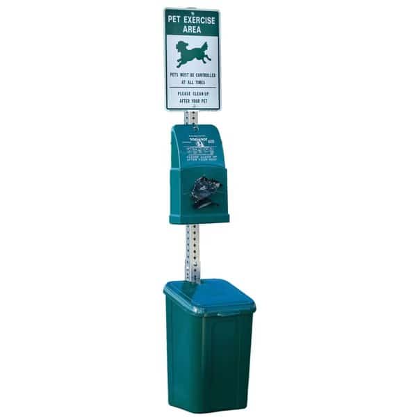 Pole Mounted Pet Waste Station, Polyethyl