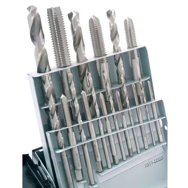 18 Piece High Speed Steel M2.5-M12 Tap & Drill Combo Set