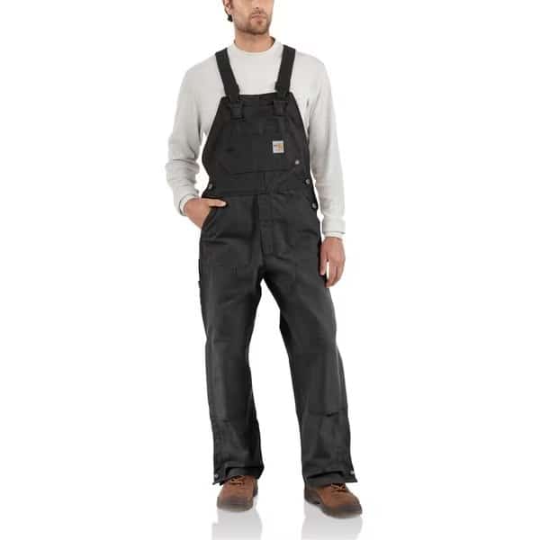 Flame-Resistant Duck Bib Overall, 48W 30L