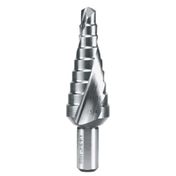 Size No. 3 1/4-3/4" Step Drill Hss