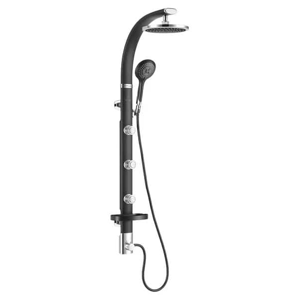 Shower System, Black, Wall