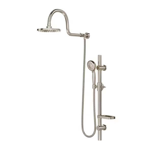 Shower System, Brushed Nickel, Wall