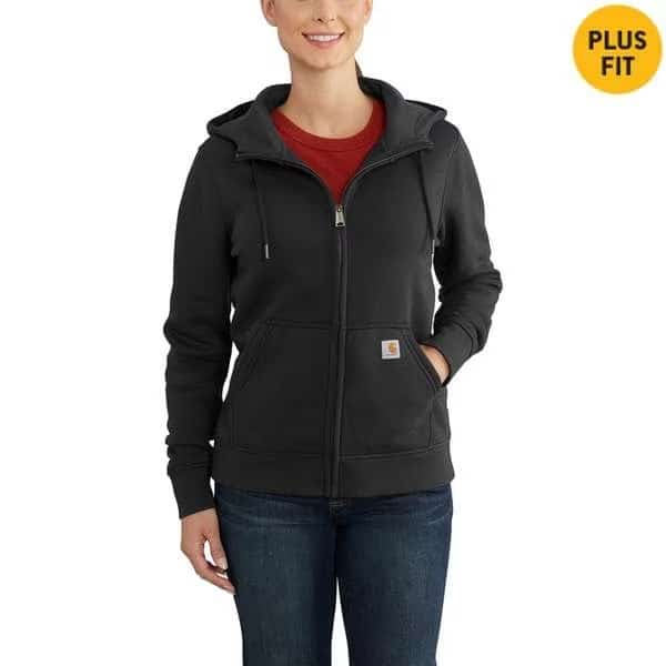 TS0122 W Rilaxed Fitt MW FZip SwT-Shirt, CARHARTT, Mfr# 102788-001