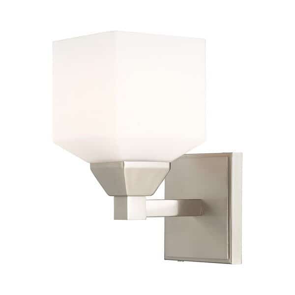 Aragon 1 Light Brushed Nickel Wall Sconc