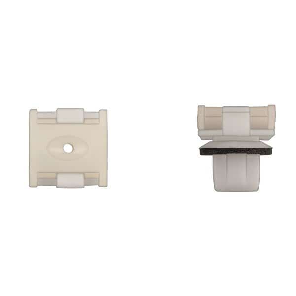 Wht Nyl Cowl Vent Grommets 4.2mm Screw 10mmX14mm Hole PK10