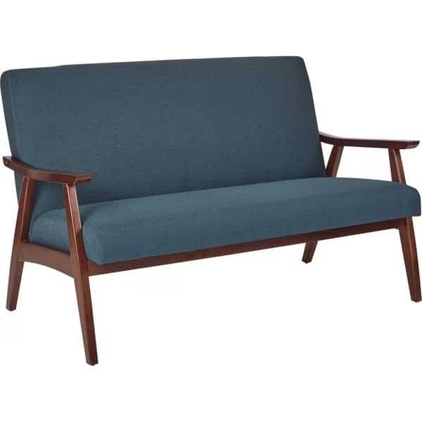 Davis Loveseat, Klein, Azure Fabric, 29" x 32"