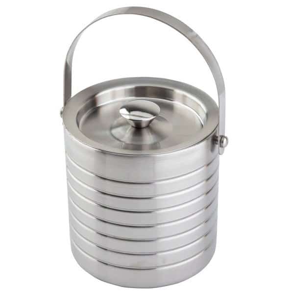 Double Wall Ice Bucket, SS, 6" dia.x6.5