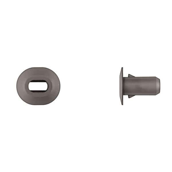 Blk Nyln Grommets 9.5X21.5mm Hole 18mm Stem PK5