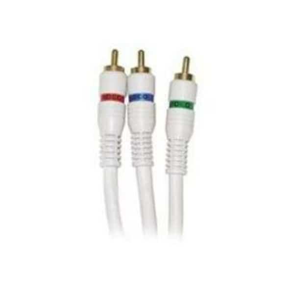Component Video Cable Ivory, 50ft, 3-RC