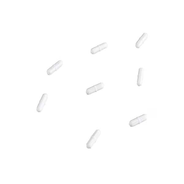 Magnetic Stir Bar, PTFE, 35x9mm, White, PK10