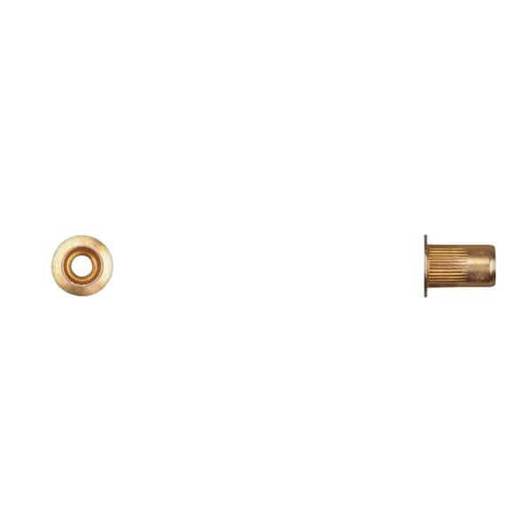 Nut Insert, #8-32 Thrd Sz, Zinc Yellow
