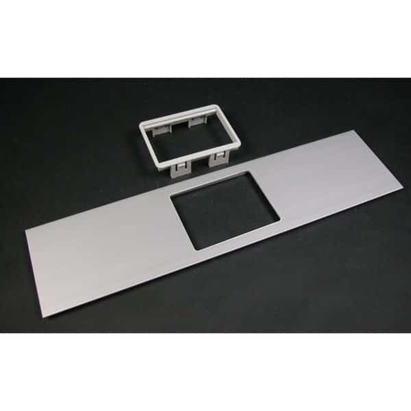 Mini Adapter Cover Plate, Gray, Aluminum