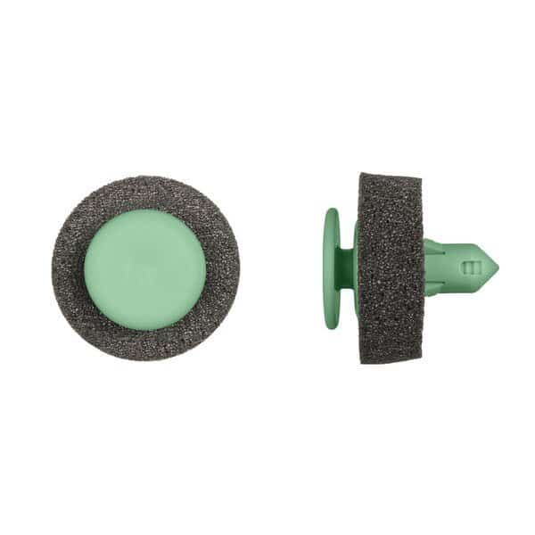 Grn Nyln Door Trim Ret 9mm Hole Size 19.5mm Head Dia PK10