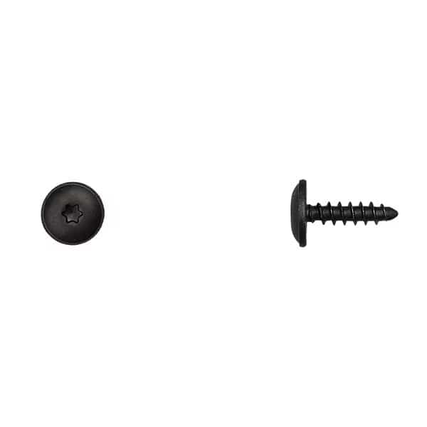 Blk Torx Truss Head Screws 5-2.12X19mm T25 Drive Size PK25