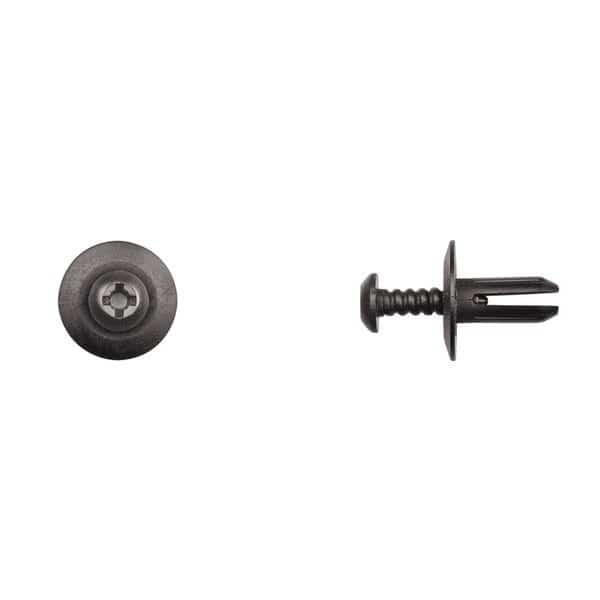 Blk Nyln Phllp Screw Ret 6mm Hole Size 15mm Stem L PK10, Disco, Mfr#: 13334PK