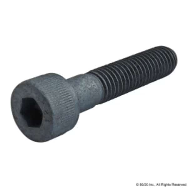 M8-1.25 Socket Head Cap Screw, Blue Zinc Plated Steel, 40 mm Length