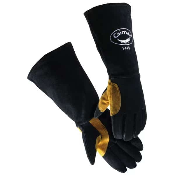 1449 Welding Gloves, Gauntlet Cuff, Natural Thumb, Premium Cowhide, Universal, 1 PR