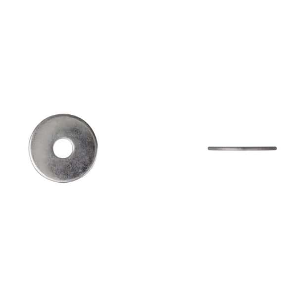 Zinc Fender Washers 5/16X1-1/4" 3/64"T, Fits Bolt Size 5/16" Zinc Plated Finish