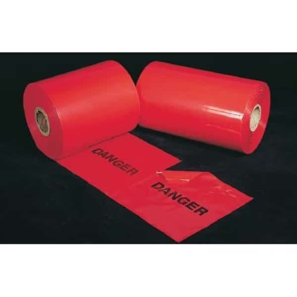 Tear-Off Danger Flags,Plain,16" x 16, Mfr#: 14667-300-16, MUTUAL INDUSTRIES