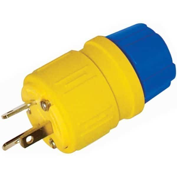 5-15P, 15 A, 125V AC, 2 Pole, Screw Terminals, Grounded