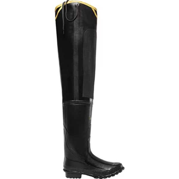 Premium Hip Boot 32" Black, 7, PR