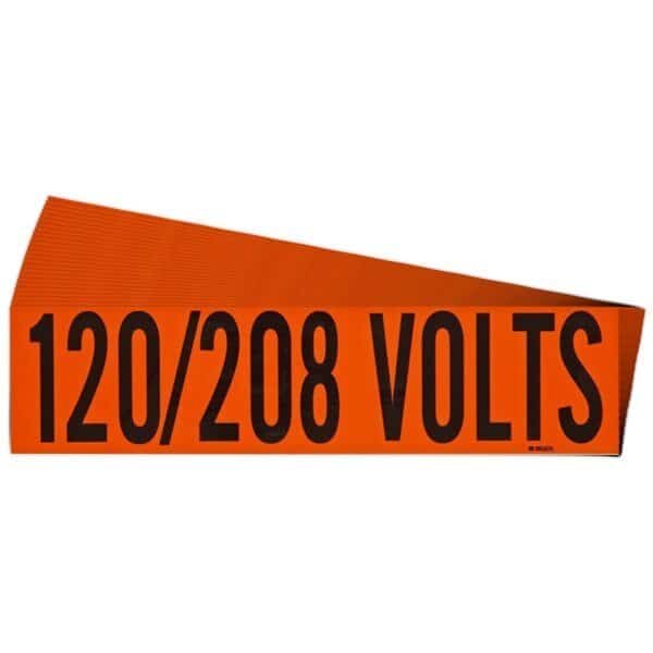 Conduit and Voltage Sign and Labels, PK25