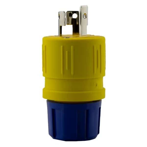 Locking Plug, L7-15P, 15 A, 277V AC, Single Phase, 2 Pole, Spring Clamp Terminals