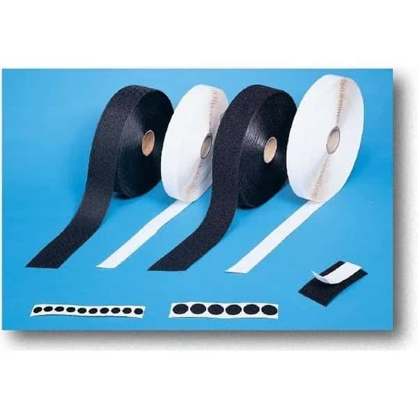 Reclosable Fastener, 25 yds, 3/4" Wd, White, MUTUAL INDUSTRIES, Mfr# 152-10-750