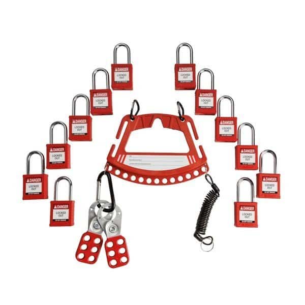 Lockout Kit, 2 Lockouts, Red