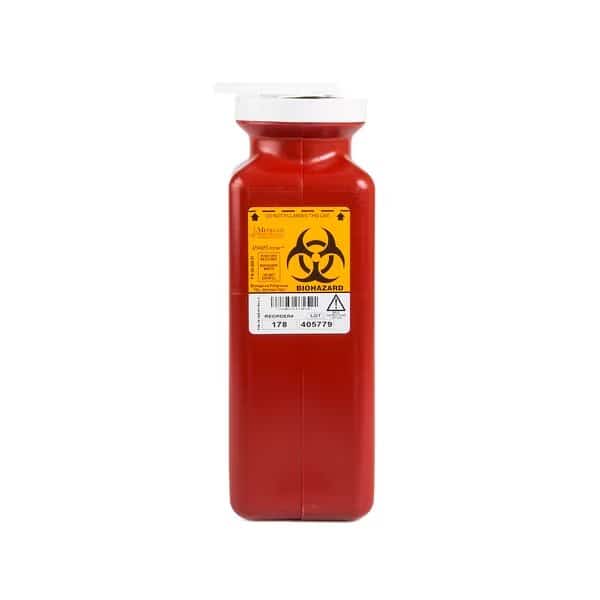 Sharps Container,1.7 qt.,Bottle,Red,PK20, Mfr#: 178, MEDEGEN MEDICAL PRODUCTS