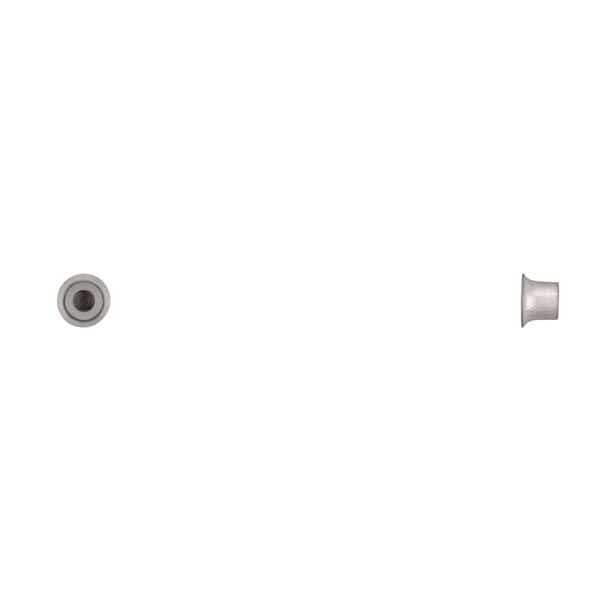 Tubular Rivet, 5.3 mm Dia., 5 mm L, Steel Body, 100 PK
