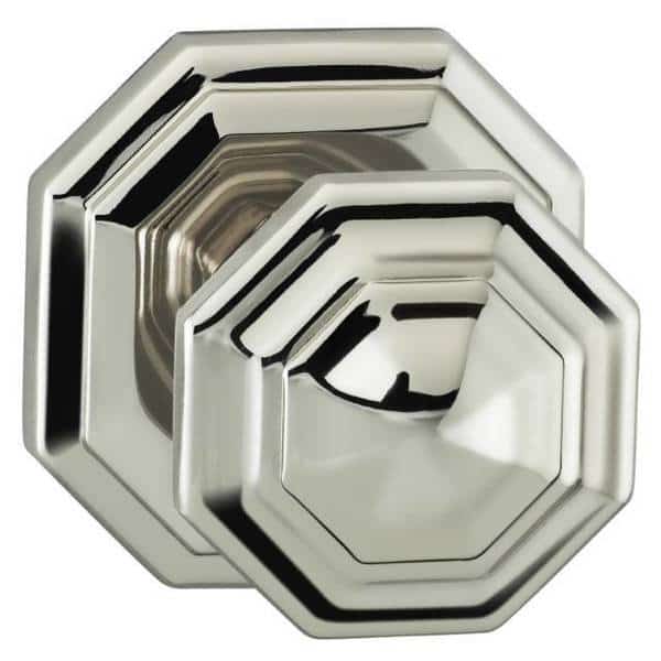 Knob 2-5/8" Rose Pass 2-3/4" BS Full Lip 1-3/4" Doors BR NKL 201