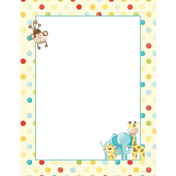 Stationery Letterhead, Baby Zoo An, PK80