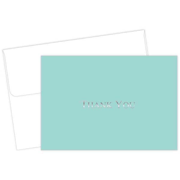 Thank You Card W/Envelope, Bella Bl, PK20