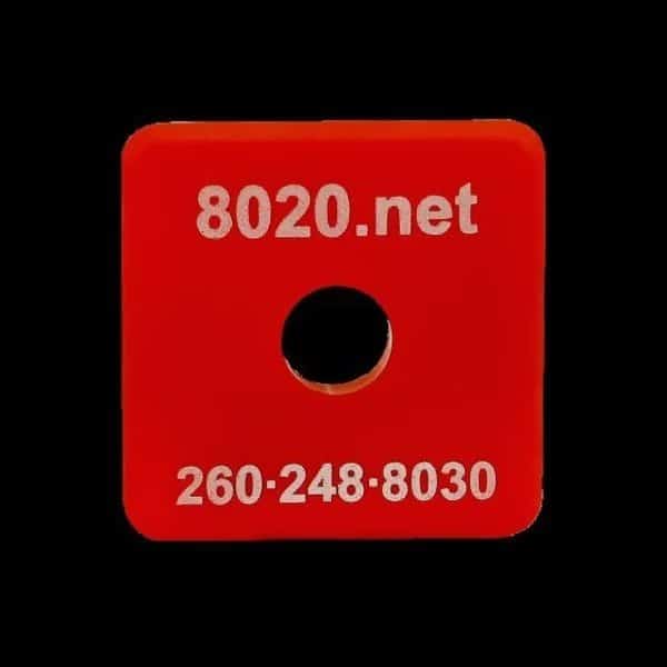 End Cap Red W/Push-Ins 1010, Mfr#: 2015RED, 80/20 INC
