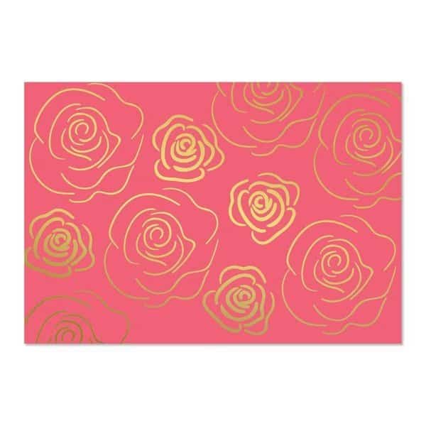 Note Card and Envelopes, Gold Foil, PK50
