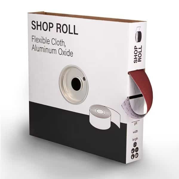 Abrasive Roll, AO, 120 Grit, 1.5"x50 yd., Br