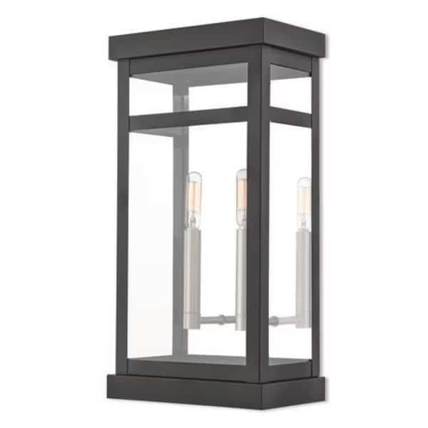 Hopewell 2 Light Black Outdoor Wall Lant